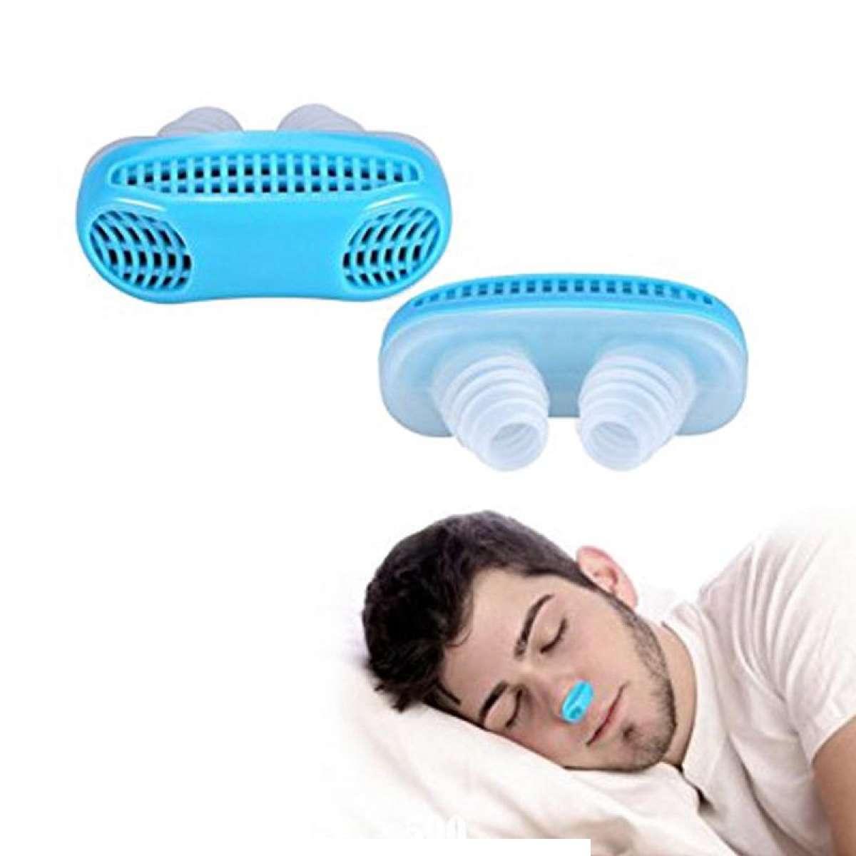 2 In 1 Anti Snoring and Air Purifier Silicone Snore Nose Clip Vents