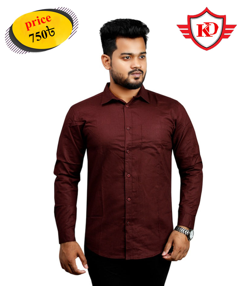 Comfortable Cotton Solid Casual Long Shirt for Men Slim Fit