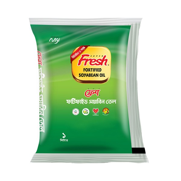 Fresh Soyabean Oil Poly Pack 1 ltr