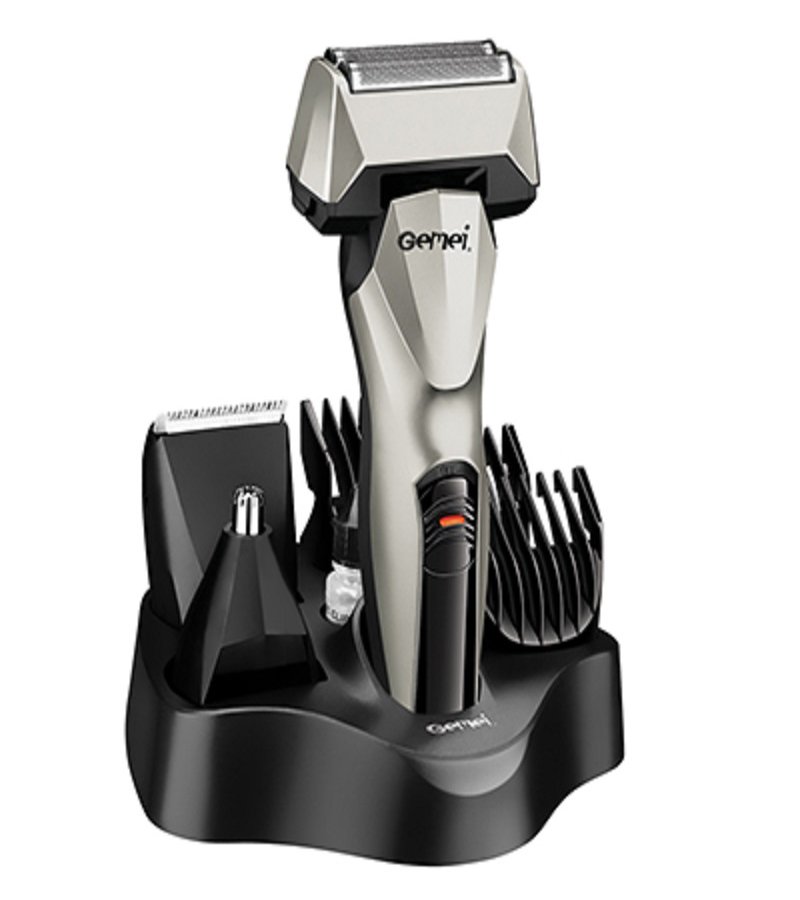 Gemei 6 in 1 Rechargeable Shaver,Hair,Ear & Nose Trimmer - GM576