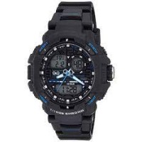 Q&Q-GW86J003Y Analog Digital Combination Sport Watch for Men-Black