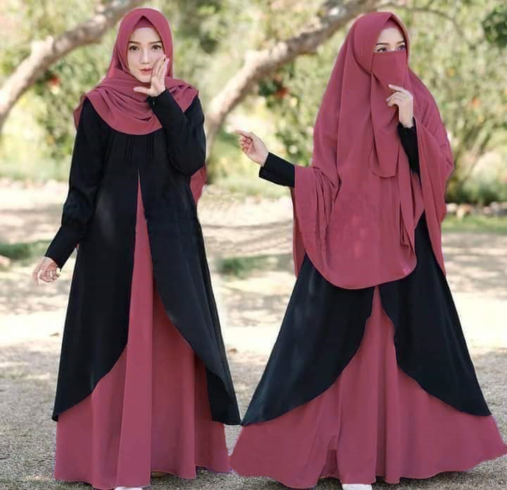 abaya borka Butterfly Gown Dubai Cherry stylish party borka hijab fashion collection Fashionable khimar Lycra borka for Women