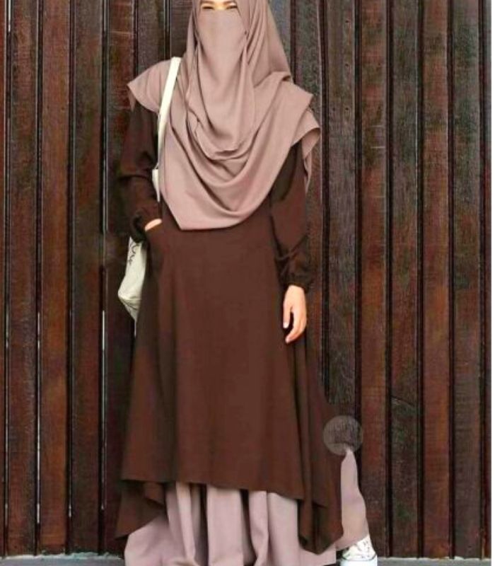 Dubai Cherry Full Set 4 Part Borka For Women NRZone