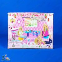 badgeModern pretty girls and Stylish Double Barbie DOLL, Wonderful Toy With Dress& Accessories For kids & Girls