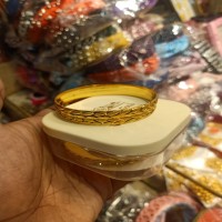 Churi/Gold Plated Pearl Work Churi for Women/Metal bangles churi