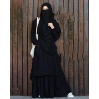 Dubai Cherry Full Set 4 Part Borka For Women NRZone