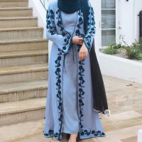 Embroidery work Arabian Borka muslim traditional outwear for women