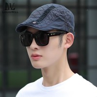 LouisWill Mens Hat Outdoor Sunscreen Cap Berets Cap Golf Flat Cap Casual Hat Berets for Glamour Man