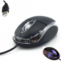 USB Wired Mouse - Black colo