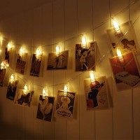 Fairy Decorative Lights With Photo Clip Holder / Room Decoration Light/ Golden Fairy Lights/ Rice Lights/ Party Lights/ Christmas Light/ Weeding Party Lights/ Photo Clip Holder Decorative Fairy Lights