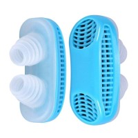 2 In 1 Anti Snoring and Air Purifier Silicone Snore Nose Clip Vents
