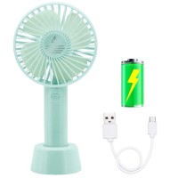 Summer Cooler Mini Fan USB Charging Rechargeable Portable 3 Gear Speed Travel Fan