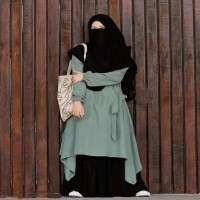 Dubai Cherry Full Set 4 Part Borka For Women Fashion Square BD