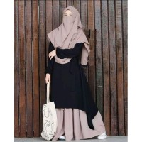 Dubai Cherry Full Set 4 Part Borka For Women NRZone