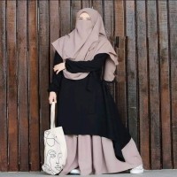 Dubai Cherry Full Set 4 Part Borka For Women Fashion Square BD