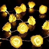Rose Little lights Flash string lights Bedroom Decoration Flower Battery Lights Party Wedding room Romance Light string
