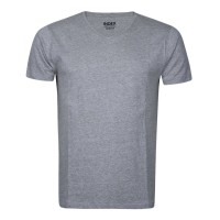 Solid Ash color Cotton T-shirt for Men