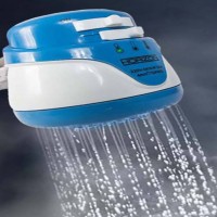 Electric Instant Hot Water Shower-White and blue