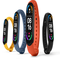 XIAOMI MI BAND 6 AMOLED FULL SCREEN FITNESS TRACKER SMART WATCH WITH SPO2 – BLACK
