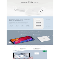 XIAOMI ZMI 65W USB TYPE C QUICK CHARGER ADAPTER 3 PORTS
