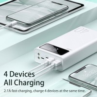 REMAX RPP-113 40000MAH POWER BANK WITH 4 USB OUTPUT AND 3 INPUT LED DISPLAY