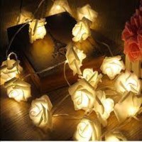 Rose Little lights Flash string lights Bedroom Decoration Flower Battery Lights Party Wedding room Romance Light string