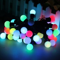 LED Color Changing Fairy Light Ball Shaped - 28 bulbs, LED Ball Shaped String Fairy Lights Multi-color, 28 LED Ball light, Party, Wedding decoration