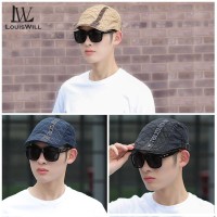 LouisWill Mens Hat Outdoor Sunscreen Cap Berets Cap Golf Flat Cap Casual Hat Berets for Glamour Man