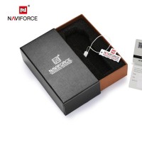 Navi force Nf9171 Two-Tone Stainless Steel Dual Wrist Watch for Men - Royal Blue & Silver