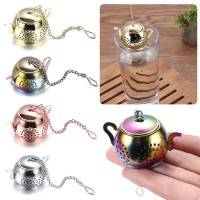 Stainless Steel Teapot Shape Tea Infuser Spice Flower Tea Strainer Herbal Filter