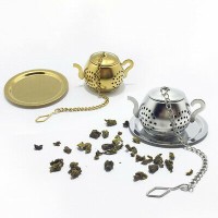 Stainless Steel Teapot Shape Tea Infuser Spice Flower Tea Strainer Herbal Filter