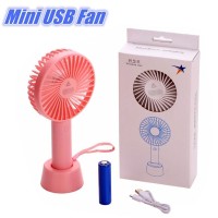 Summer Cooler Mini Fan USB Charging Rechargeable Portable 3 Gear Speed Travel Fan