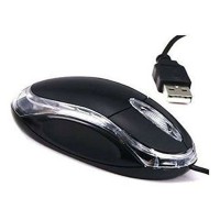 USB Wired Mouse - Black colo