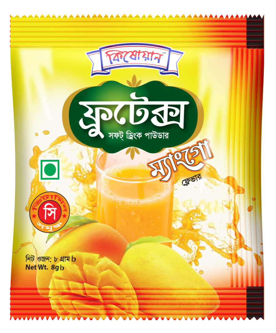 Kishwan Fruitex Soft Drink Powder (Mango) 8gm X 36pcs Box