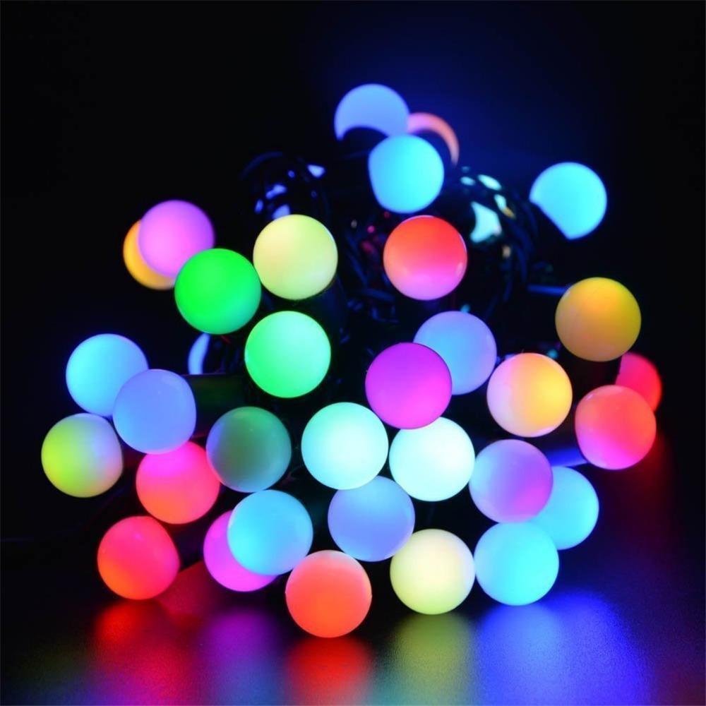 LED Color Changing Fairy Light Ball Shaped - 28 bulbs, LED Ball Shaped String Fairy Lights Multi-color, 28 LED Ball light, Party, Wedding decoration
