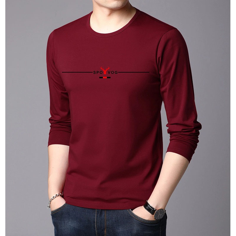 Long Sleeve Cotton T-Shirt for Men
