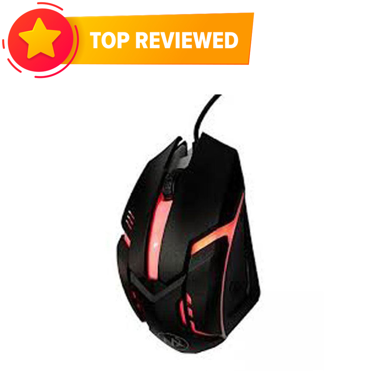 M6 7 Color Light Gaming Mouse - Black