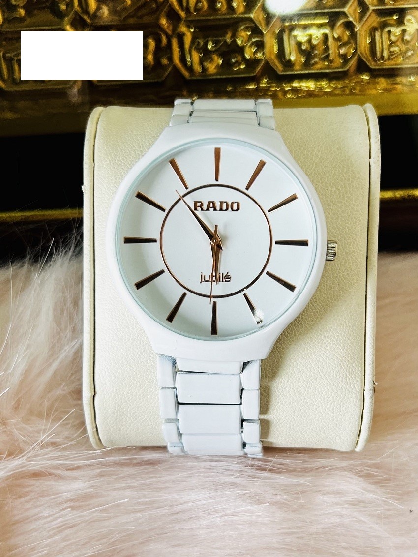 NTT122 RD180 Ceramic Round Steeliness Steel Best Watch For Men's White