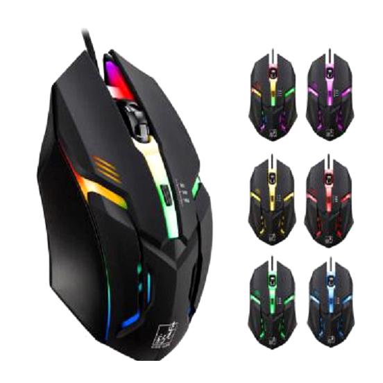 Optical 7 Bright Color LED Backlit Mouse
