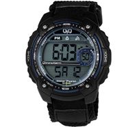 Q&Q-M075J004Y Digital Sports Watch for Men-Black