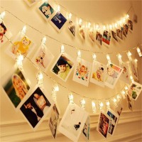 Fairy Decorative Lights With Photo Clip Holder / Room Decoration Light/ Golden Fairy Lights/ Rice Lights/ Party Lights/ Christmas Light/ Weeding Party Lights/ Photo Clip Holder Decorative Fairy Lights