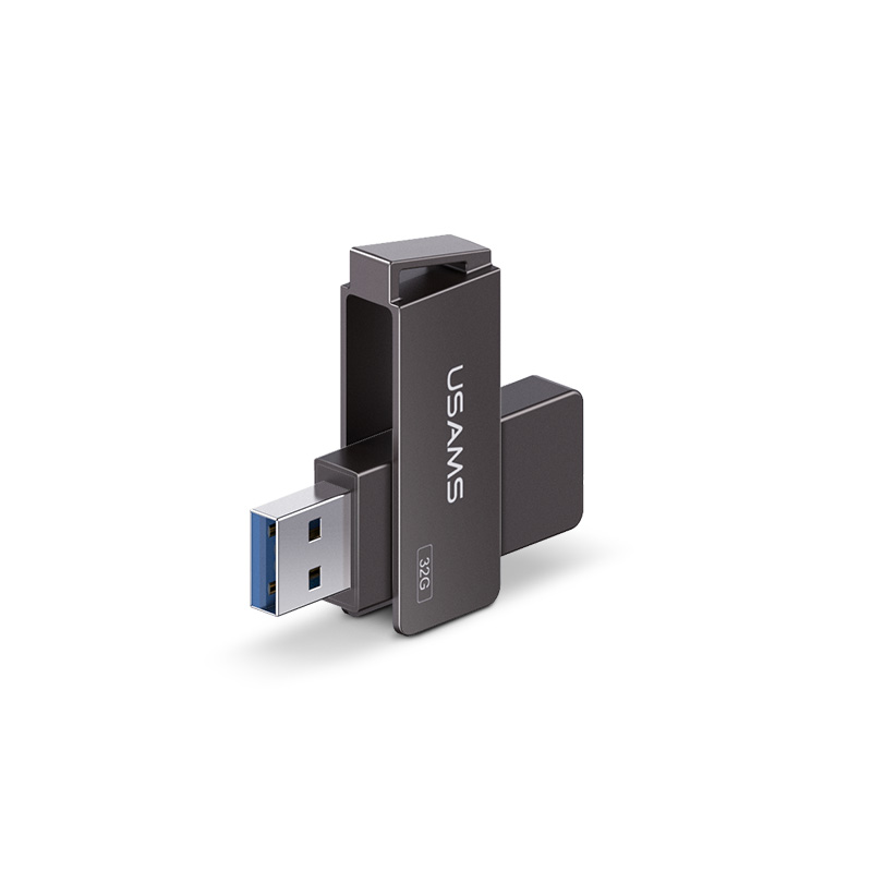 USAMS TYPE-C+USB3.0 ROTATABLE HIGH SPEED FLASH DRIVE 128GB/256GB