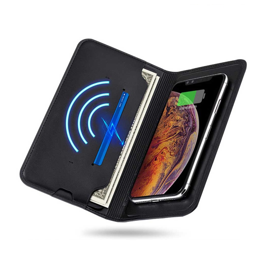 ZHUSE 2 IN 1 WALLET WITH 8000MAH WIRELESS POWERBANK